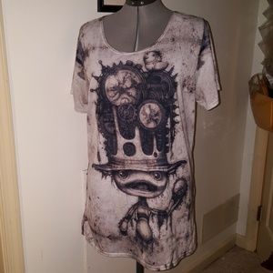 Black Milk Clockwork Man Boyfriend Tee BFT XL